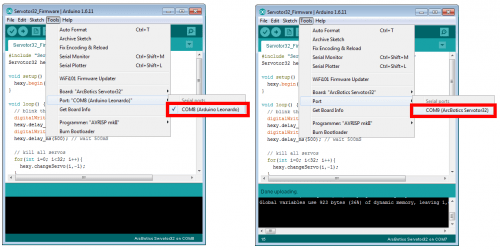 error compiling for board leonardo